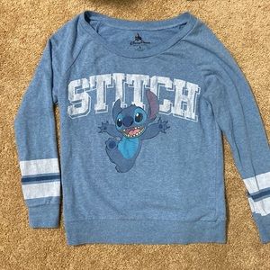 Disney Parks Lilo & Stitch Stitch Scoop Neck Lightweight Sweatshirt